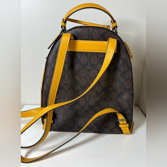 Brand New NWT Coach Leather Jordan Signature Backpack Genuine Authentic - Picture 8 of 12